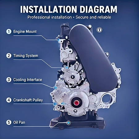 Toyota 2KD-FTV 2.5L D-4D Diesel Engine Long Block Product Information Table price